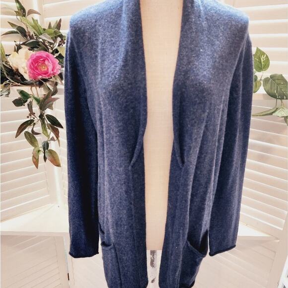 J JILL MIDNIGHT SKY LONG SLEEVE POCKET CARDIGAN NEW SIZE SMALL - Picture 1 of 7